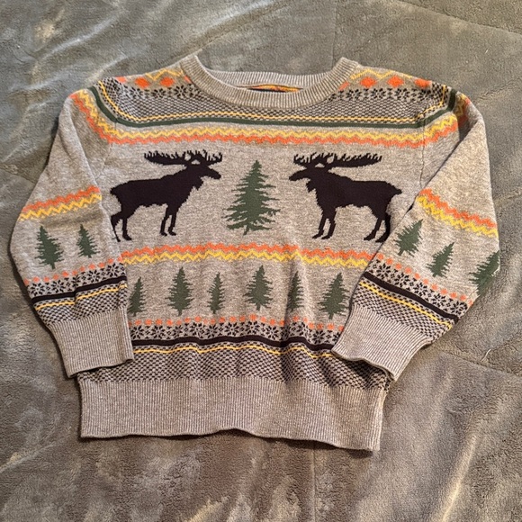 Andy & Evan Other - Andy & Evan Multicolor Moose Sweater